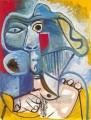 desnudo sentado con sombrero 1971 cubismo Pablo Picasso